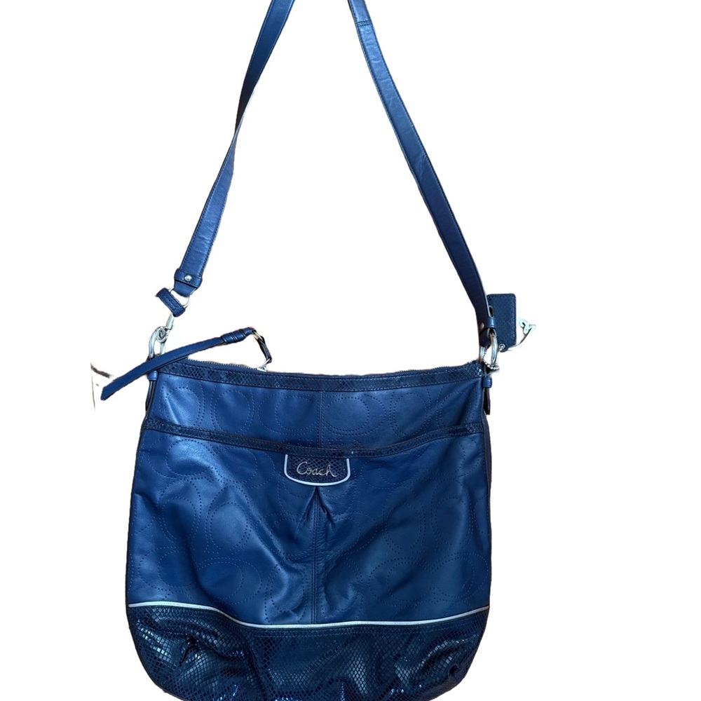Vintage Coach Blue Crossbody Bag